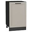 Шкаф нижний с 1-ой дверцей Нео Clay Silk/Graphite 816*500*480