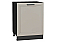 Шкаф нижний с 1-ой дверцей Нео Clay Silk/Graphite 816*600*480