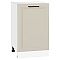 Шкаф нижний с 1-ой дверцей Нео Cream Silk/Белый 816*500*480