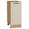 Шкаф нижний с 1-ой дверцей Нео Cream Silk/Дуб Вотан 816*350*480