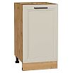 Шкаф нижний с 1-ой дверцей Нео Cream Silk/Дуб Вотан 816*450*480