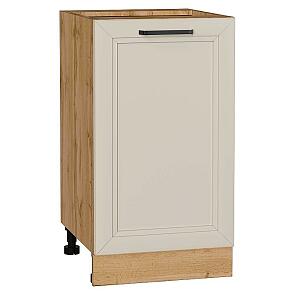 Шкаф нижний с 1-ой дверцей Нео Cream Silk/Дуб Вотан 816*450*480
