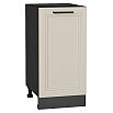 Шкаф нижний с 1-ой дверцей Нео Cream Silk/Graphite 816*400*480