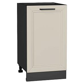 Шкаф нижний с 1-ой дверцей Нео Cream Silk/Graphite 816*450*480