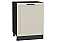 Шкаф нижний с 1-ой дверцей Нео Cream Silk/Graphite 816*600*480