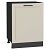 Шкаф нижний с 1-ой дверцей Нео Cream Silk/Graphite 816*600*480
