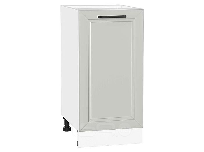 Шкаф нижний с 1-ой дверцей Нео Grey Silk/Белый 816*400*480