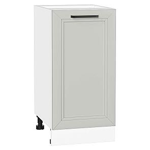 Шкаф нижний с 1-ой дверцей Нео Grey Silk/Белый 816*400*480