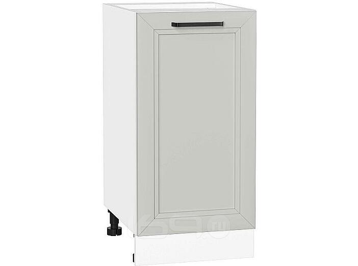 Шкаф нижний с 1-ой дверцей Нео Grey Silk/Белый 816*400*480