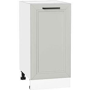 Шкаф нижний с 1-ой дверцей Нео Grey Silk/Белый 816*400*480
