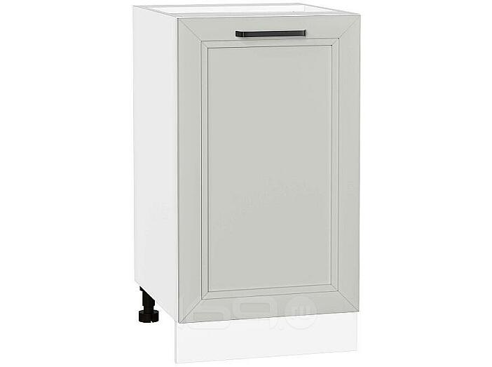 Шкаф нижний с 1-ой дверцей Нео Grey Silk/Белый 816*450*480