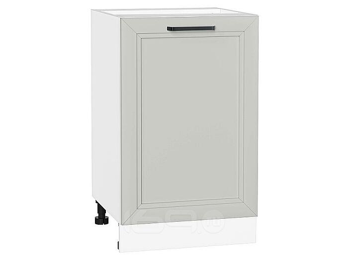 Шкаф нижний с 1-ой дверцей Нео Grey Silk/Белый 816*500*480