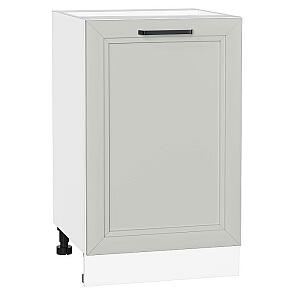 Шкаф нижний с 1-ой дверцей Нео Grey Silk/Белый 816*500*480