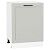 Шкаф нижний с 1-ой дверцей Нео Grey Silk/Белый 816*600*480