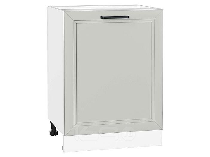 Шкаф нижний с 1-ой дверцей Нео Grey Silk/Белый 816*600*480