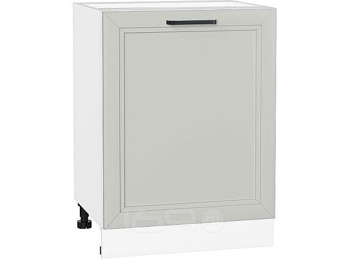 Шкаф нижний с 1-ой дверцей Нео Grey Silk/Белый 816*600*480