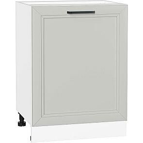Шкаф нижний с 1-ой дверцей Нео Grey Silk/Белый 816*600*480