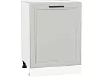 Шкаф нижний с 1-ой дверцей Нео Grey Silk/Белый 816*600*480