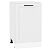 Шкаф нижний с 1-ой дверцей Нео White Silk/Белый 816*500*480