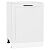 Шкаф нижний с 1-ой дверцей Нео White Silk/Белый 816*600*480