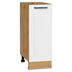 Шкаф нижний с 1-ой дверцей Нео White Silk/Дуб Вотан 816*300*480