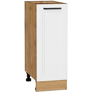 Шкаф нижний с 1-ой дверцей Нео White Silk/Дуб Вотан 816*300*480