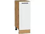 Шкаф нижний с 1-ой дверцей Нео White Silk/Дуб Вотан 816*300*480