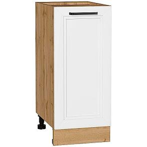 Шкаф нижний с 1-ой дверцей Нео White Silk/Дуб Вотан 816*350*480