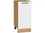 Шкаф нижний с 1-ой дверцей Нео White Silk/Дуб Вотан 816*350*480