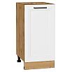 Шкаф нижний с 1-ой дверцей Нео White Silk/Дуб Вотан 816*400*480