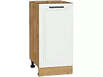 Шкаф нижний с 1-ой дверцей Нео White Silk/Дуб Вотан 816*400*480