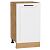 Шкаф нижний с 1-ой дверцей Нео White Silk/Дуб Вотан 816*450*480