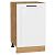 Шкаф нижний с 1-ой дверцей Нео White Silk/Дуб Вотан 816*500*480