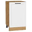 Шкаф нижний с 1-ой дверцей Нео White Silk/Дуб Вотан 816*500*480