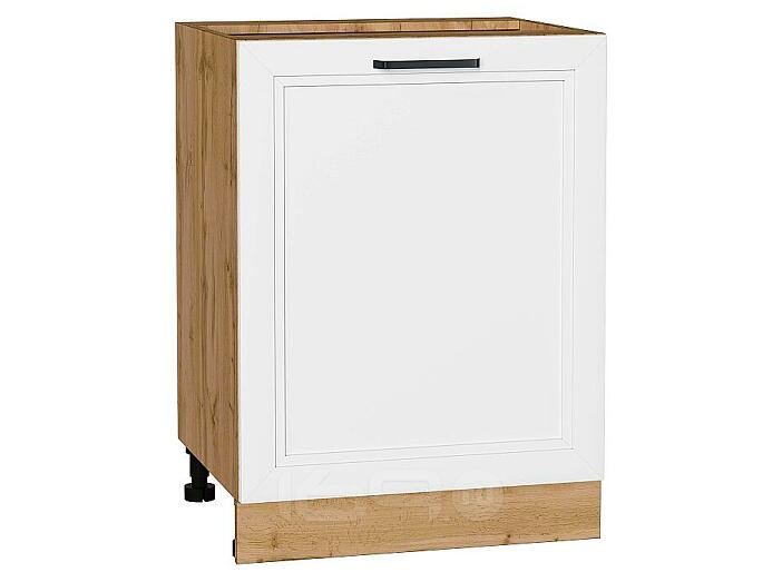 Шкаф нижний с 1-ой дверцей Нео White Silk/Дуб Вотан 816*600*480
