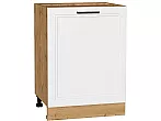 Шкаф нижний с 1-ой дверцей Нео White Silk/Дуб Вотан 816*600*480