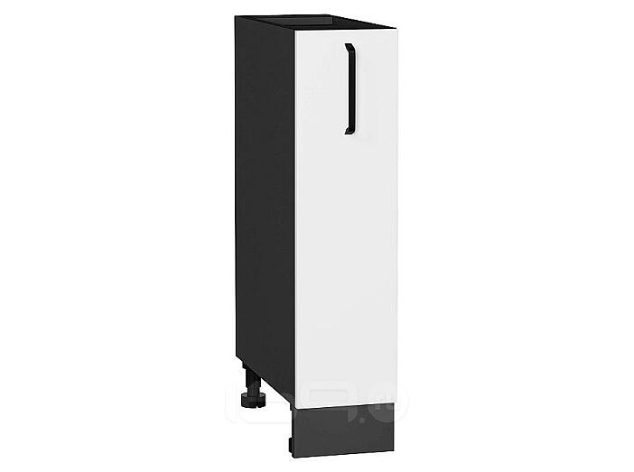 Шкаф нижний с 1-ой дверцей Нео White Silk/Graphite 816*200*480