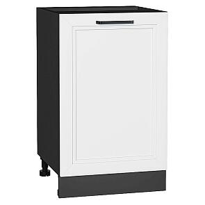 Шкаф нижний с 1-ой дверцей Нео White Silk/Graphite 816*500*480