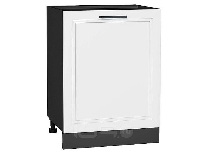 Шкаф нижний с 1-ой дверцей Нео White Silk/Graphite 816*600*480