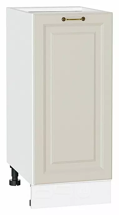 Шкаф нижний с 1-ой дверцей Ницца Агат/Белый 816*350*478