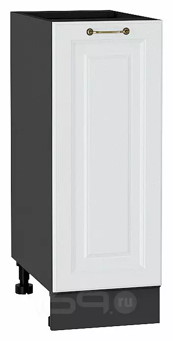 Шкаф нижний с 1-ой дверцей Ницца Белый/Graphite 816*300*478