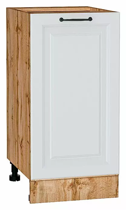 Шкаф нижний с 1-ой дверцей Ницца Blanco/Дуб Вотан 816*400*478