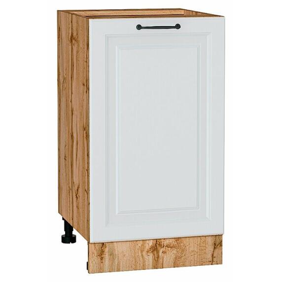 Шкаф нижний с 1-ой дверцей Ницца Blanco/Дуб Вотан 816*450*478