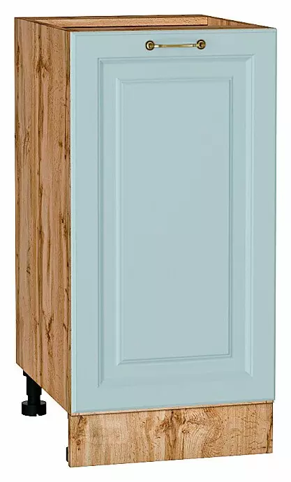 Шкаф нижний с 1-ой дверцей Ницца Голубой/Дуб Вотан 816*400*478