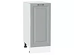 Шкаф нижний с 1-ой дверцей Ницца Графит/Белый 816*350*478