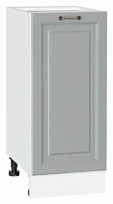 Шкаф нижний с 1-ой дверцей Ницца Графит/Белый 816*350*478