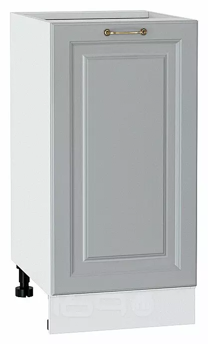 Шкаф нижний с 1-ой дверцей Ницца Графит/Белый 816*400*478