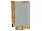 Шкаф нижний с 1-ой дверцей Ницца Графит/Дуб Вотан 816*450*478