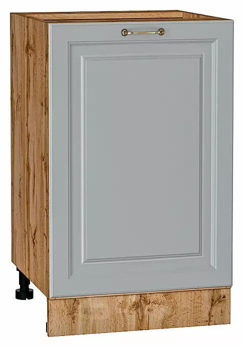 Шкаф нижний с 1-ой дверцей Ницца Графит/Дуб Вотан 816*500*478