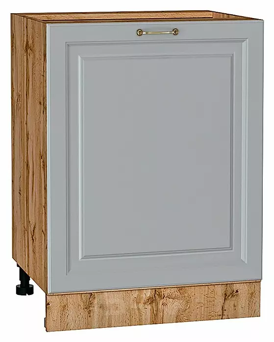 Шкаф нижний с 1-ой дверцей Ницца Графит/Дуб Вотан 816*600*478